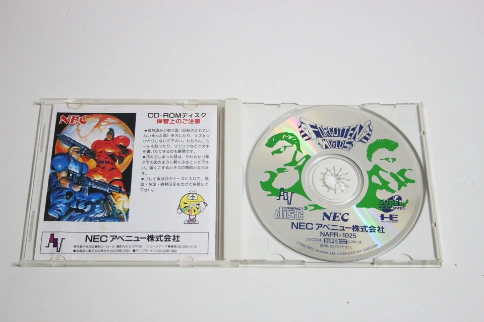 Forgotten Worlds PC Engine Super CD ROM 2 Game Software NEC, 1992 w/ Manual - Image 3 of 4