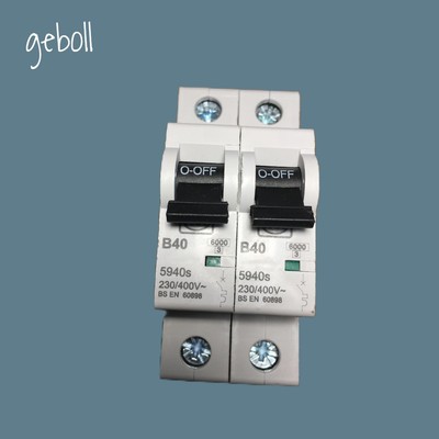 2 X MK SENTRY 5940s MCB MK SENTRY 40 AMP MCB 1P 40A B40 5940s 5940 G