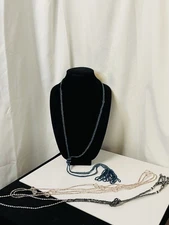 Lot Of 3 Beaded Costume Jewelry Necklace See Pictures For Details/Wear