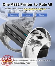 Phomemo M832 Wireless Thermal Printer Inkless Travel Mobile 8.5x11