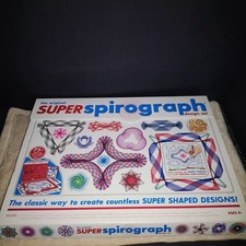 Super Spirograph Design Drawing Set Gears Pens Booklet Case Kahootz Art Kit