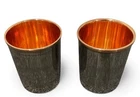 2 X Copper Steel Drinking Cups Tumblers Water Glasses Ayurveda Health  250ml