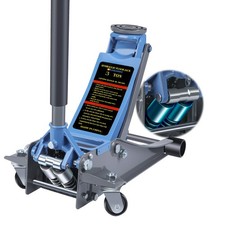  Floor Jack with Lifting Range:3.15-18.31",3 Ton Capacity with Rubber Pads