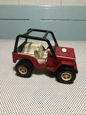 Vintage 6" Tonka Pressed Steel Plastic Red JEEP Dune Buggy w/ Roll Cage