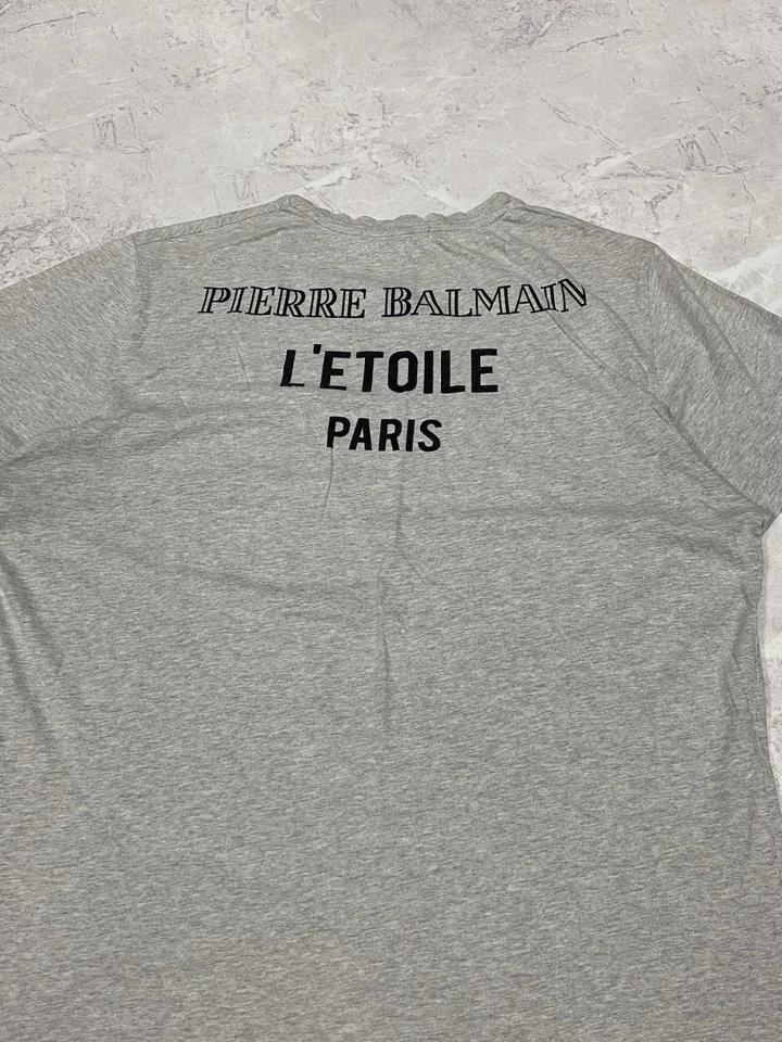 Camiseta Pierre Balmain Etoile Star Big Logo Deletrear Rara Foto 3 de 4