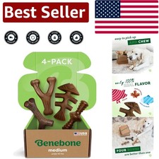 Durable Medium 4-Pack Dog Chew Toys - Bacon Flavor for Aggressive Chewers