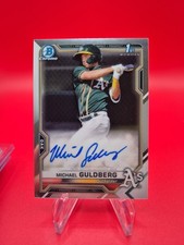 2021 Bowman Chrome Prospect Michael Guldberg 1st Bowman Auto Athletics 