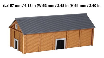 N/1:150 Scale CS Japanese Navy Red-Brick Warehouse Kit Building Structure Layout