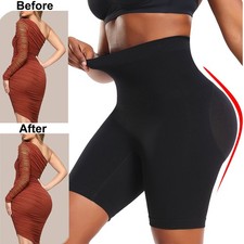 Women High Waisted Body Shaper Shorts Tummy Control Thigh Slimming Shapewear