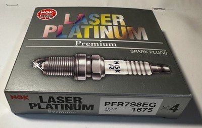 4 Pack NEW Original NGK Laser Platinum Premium PFR7S8EG 1675 Spark Plugs