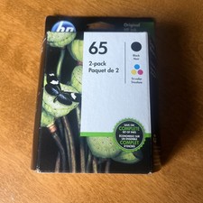 HP 65 2pack Combo Ink Cartridges 65 Black and Color New Genuine