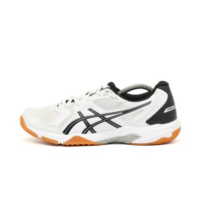 ASICS Damen Gel-Rocket Sportschuhe weiß, schwarz, Low-Top Hallenschuhe EU 40.5
