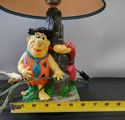 Flintstones Fred & Dino table Lamp. Working, Rare, Vintage Hannah Barbera 1982 - Picture 23 of 23