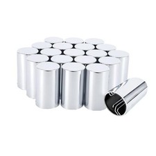 33mm x 3 1/2" Lug Nut Cover ABS Chrome Plastic Cylinder Nut 20 3 1/2" Chromed