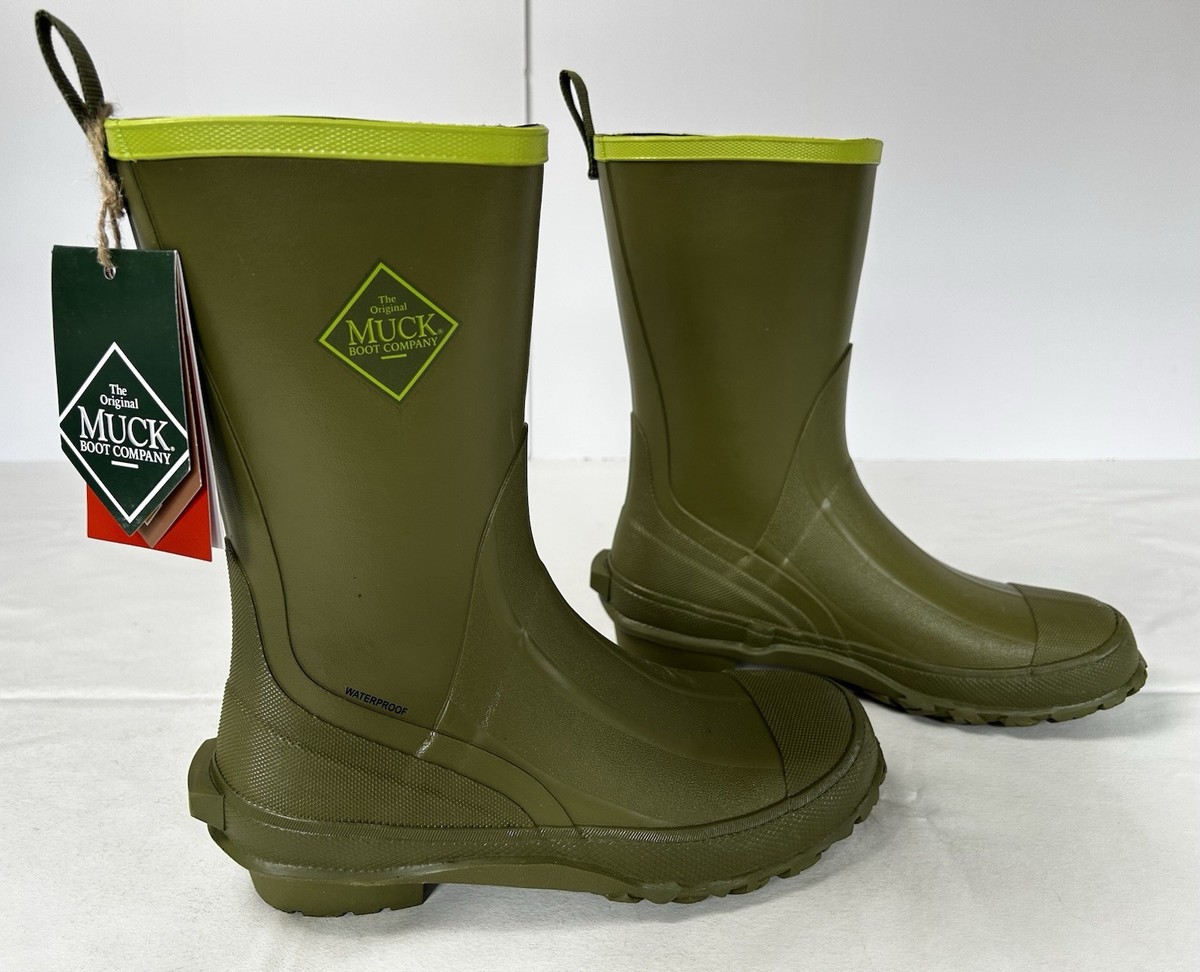Muck Boot Harvester Mid MRBMM300 Waterproof Rubber Boots Olive Green Men’s 12 MUCK BOOT COMPANY Harvester Tall Rubber Boots MRBM300S main image 2