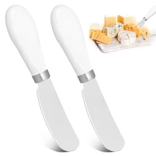 2 PCS Butter Spreader Knife Stainless Steel Multi-Function Butter Knives