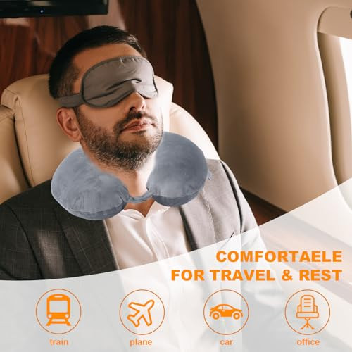 Ultra-Light 100% Memory Foam U-Shaped Travel Neck Pillow