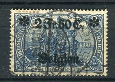 GERMANY BELGIAN OCC; 1916-18 classic issue 2.50Fr used value