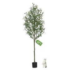 Olive Trees Artificial Indoor, Artificial Olive Tree 6FT Faux Olive Tree for ...