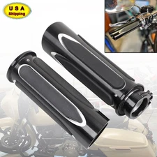 1'' Handlebar Hand Grips For Harley Street Glide Sportster XL Softail Road King