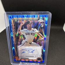 Topps 2025 Chrome Trevor McDonald #RA-TMC Giants Blue RayWave Auto /150