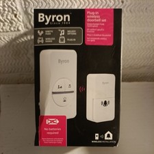 Image of Byron Wireless Doorbell Set 16 melodies - Up to 100m DBY-23442BS