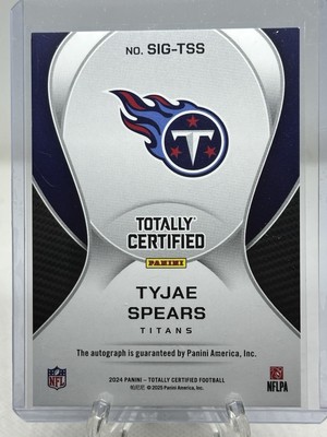 2024 Totally Certified Tyjae Spears Signatures Autograph #SIG-TSS