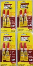 4 Pack The Original Super Glue Liquid Tubes for Metal Wood Rubber and Plastic