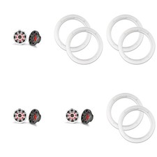 Kicker 3 Pair 45KM654L LED 6.5 Marine Coax with Charcoal and White Grills...
