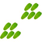 10 Pcs Banana Leaf Coaster Practical Placemat Leaf Shaped Mats Dining Table