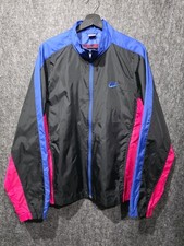 Vintage 80s 90s Nike Windbreaker Track Jacket Mens Large Full Zip Retro Hip Hop