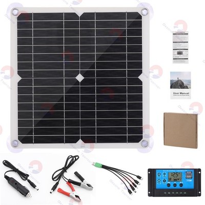 200 Watts Solar Panel Kit 100A 12V Battery Charger with Controller Caravan Boat