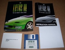 Atari 520 1040 ST STE Mega Computer Lotus III Game BOXED & Poster TESTED OK