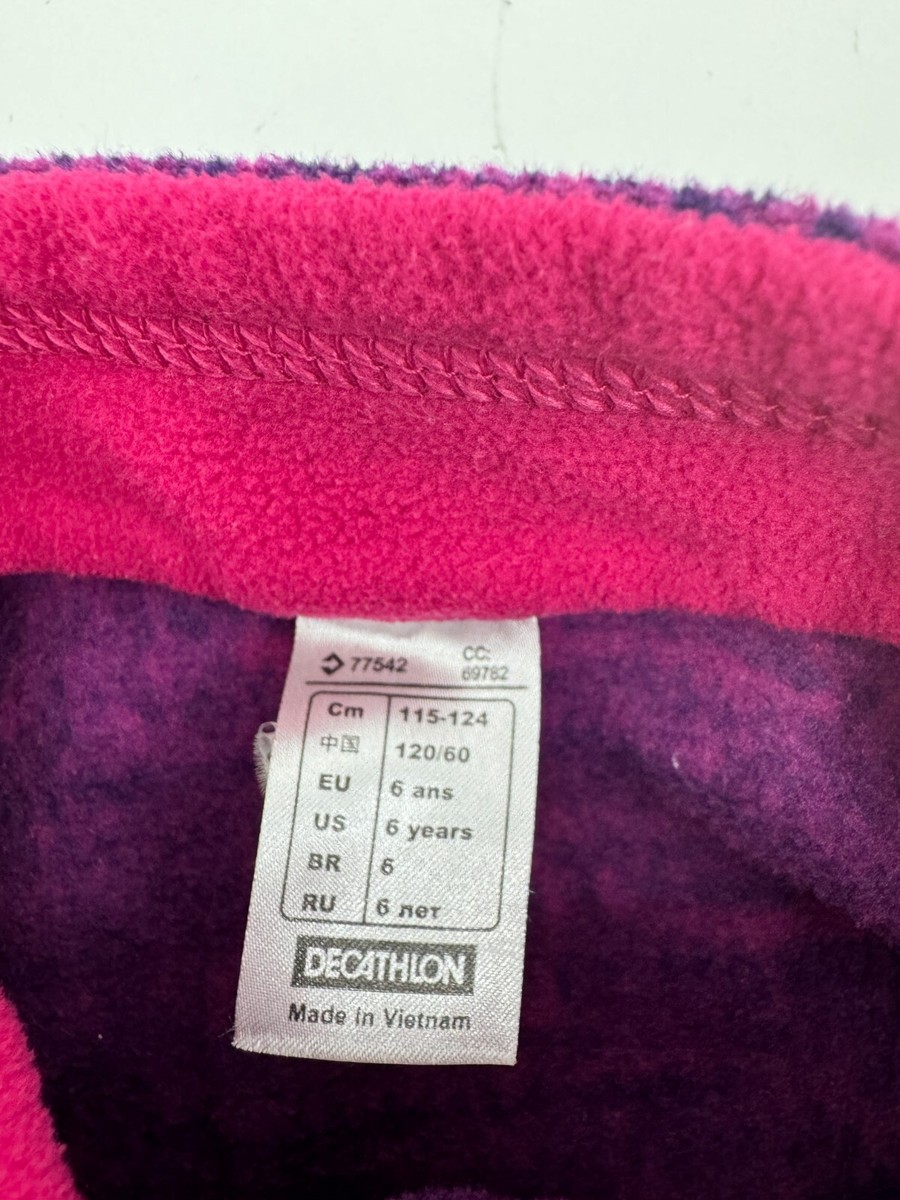 い Decathlon Purple 1/4 Zip Pullover Athletic Sweater Girls Size 6 | eBay