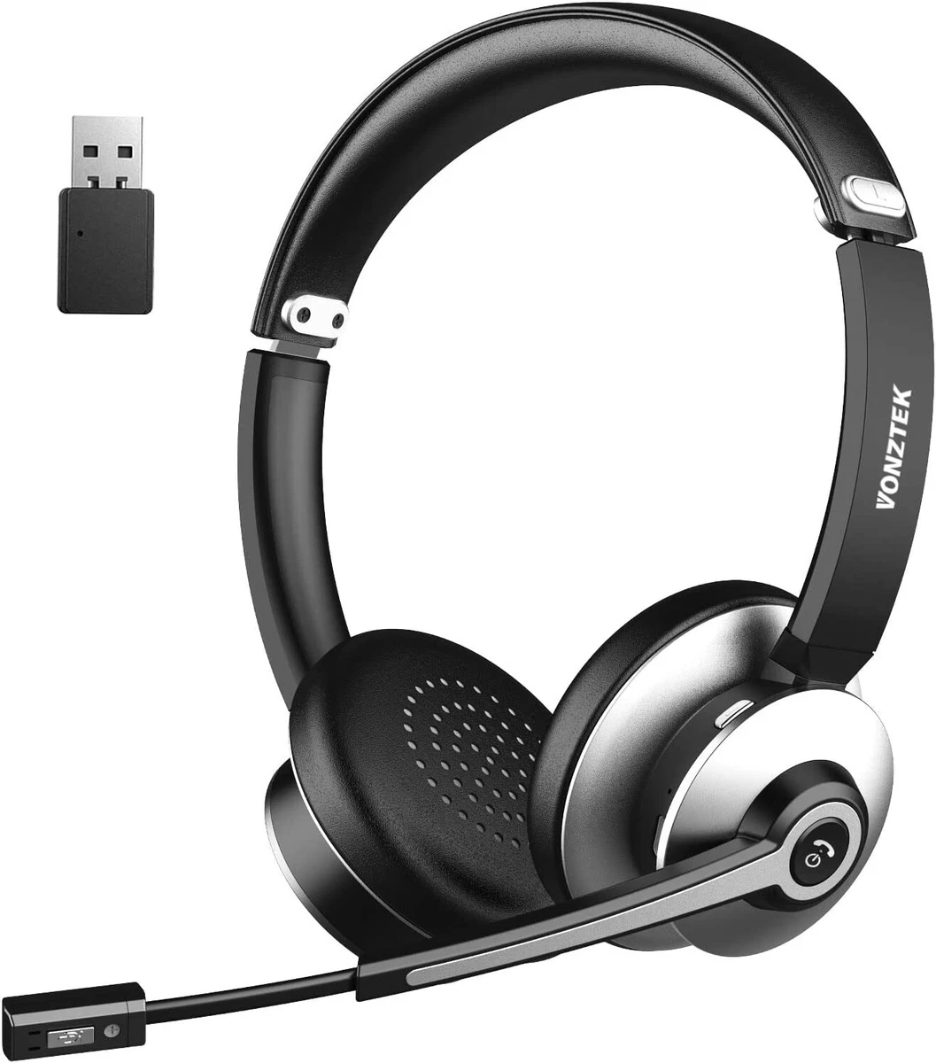 Wireless headset with hot sale noise cancelling microphone