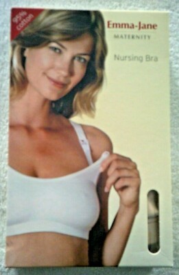 EMMA-JANE MATERNITY NURSING BRA SKIN 38B-DD 385 95%COTTON DROP  UK