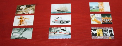 2 Wohlfahrts - Briefmarken - 145 + 55 ct - Dornröschen + Bremer Stadtmusikanten - Bild 3 von 3