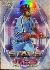 Kyle Schwarber 2023 Topps Chrome Stars of MLB #SMLBC-53 - Philadelphia Phillies