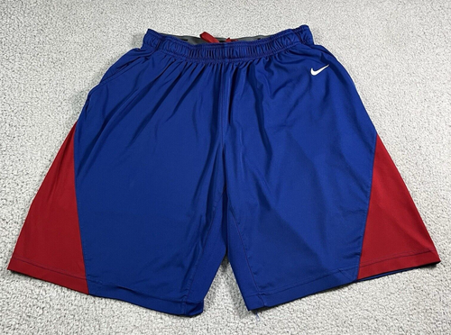 Chicago Cubs Shorts Mens Extra Large Blue Nike Dri-Fit MLB Baseball Training