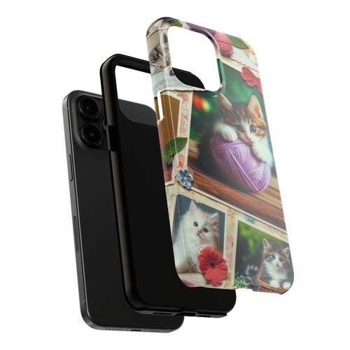 Kitten Phone Cases, Tough Cat Design Cover, Playful Kitty Protective Case, - Picture 18 of 96