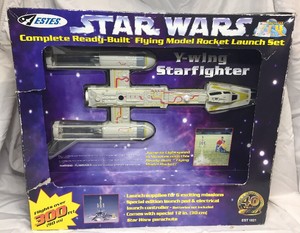 1997-STAR-WARS-Y-wing-starfighter-Flying-Model-Rocket-Launch-Set-ESTES-NIB