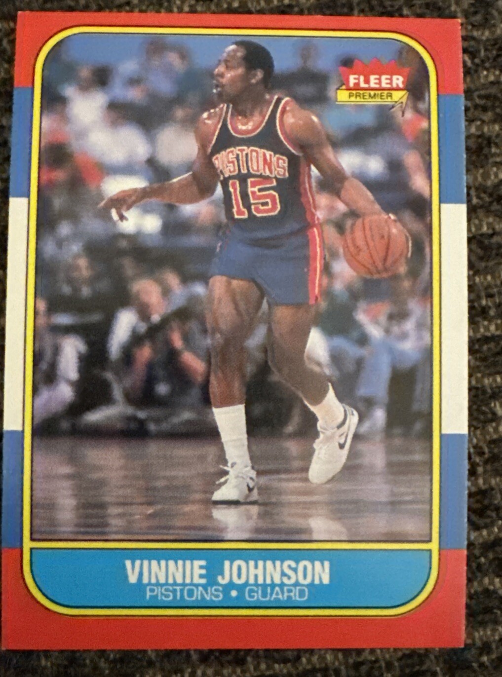 1986-87 FLEER #56 VINNIE JOHNSON DETROIT PISTONS