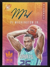 2019-20 Court Kings PJ Washington Jr. Fresh Paint Citrine Auto /49