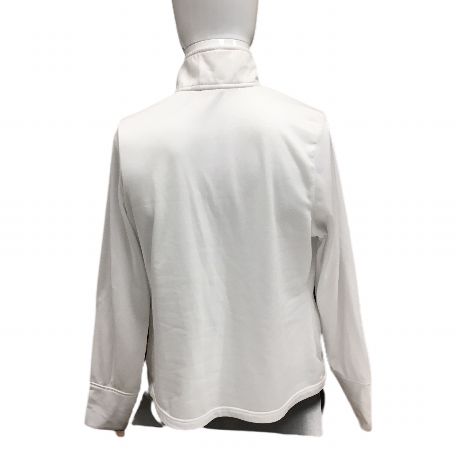 FILA Sport Giacca Leggera Donna Bianca Con Grigio Taglia XL Cerniera Intera Poliestere