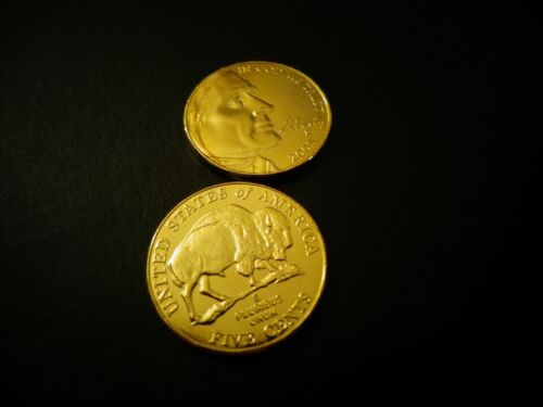 WESTWARD JOURNEY LIBERTY, SERIE 2005 GOLD BUFFALO NICKEL selten 24 K vergoldet. - Bild 3 von 11