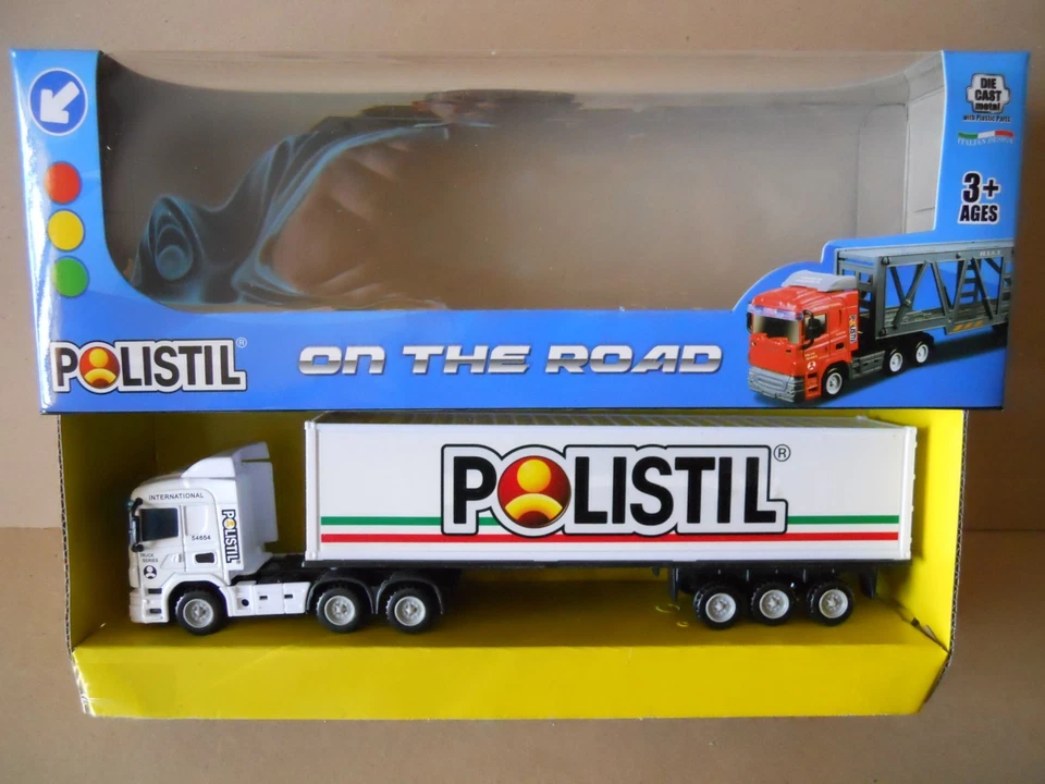 Tir AutoTreno Camion modellino White Die Cast 1:72 Polistil [MZ] - Immagine 2 di 2