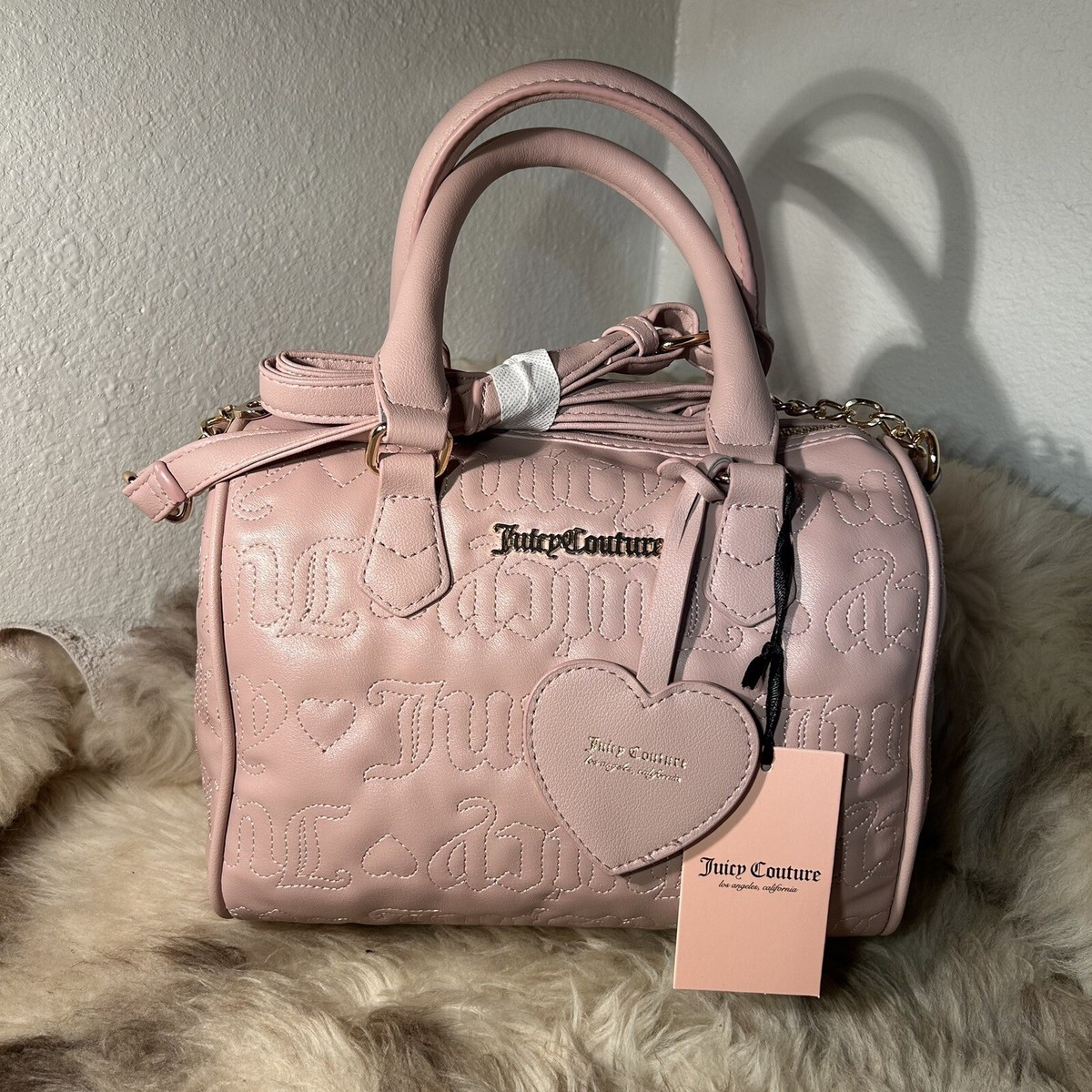 NWT Juicy Couture Best Sellers Fame Satchel Crossbody - Dusty