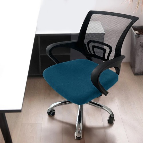 *Samt-Bürostuhlbezug Drehbarer Sitzbezug Computer-Sattelbezug ≥ - Bild 23 von 37