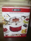 Bella 3 Quart Electric Fondue NEW IN ORIGINAL BOX