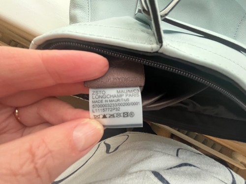Bolso de Hombro LONGCHAMP 3D Cuero Azul Nube Genuino. Nuevo con etiquetas PVP £605 - Imagen 7 de 14